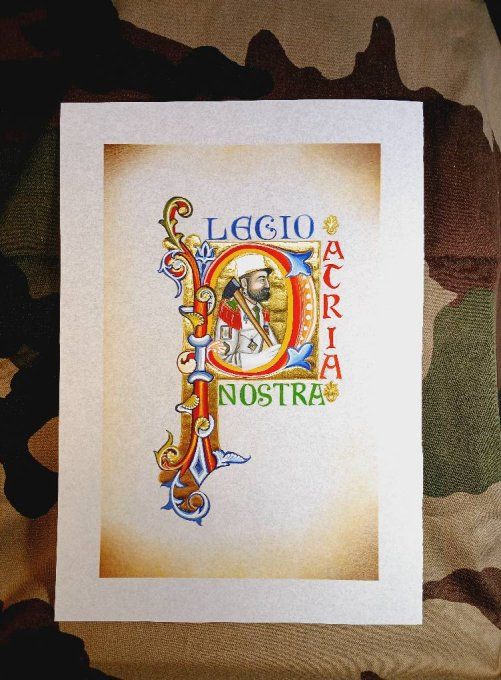 Légion Etrangère - Enluminures originales-