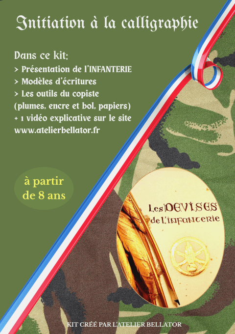 Kit d'initiation à la calligraphie -INFANTERIE-